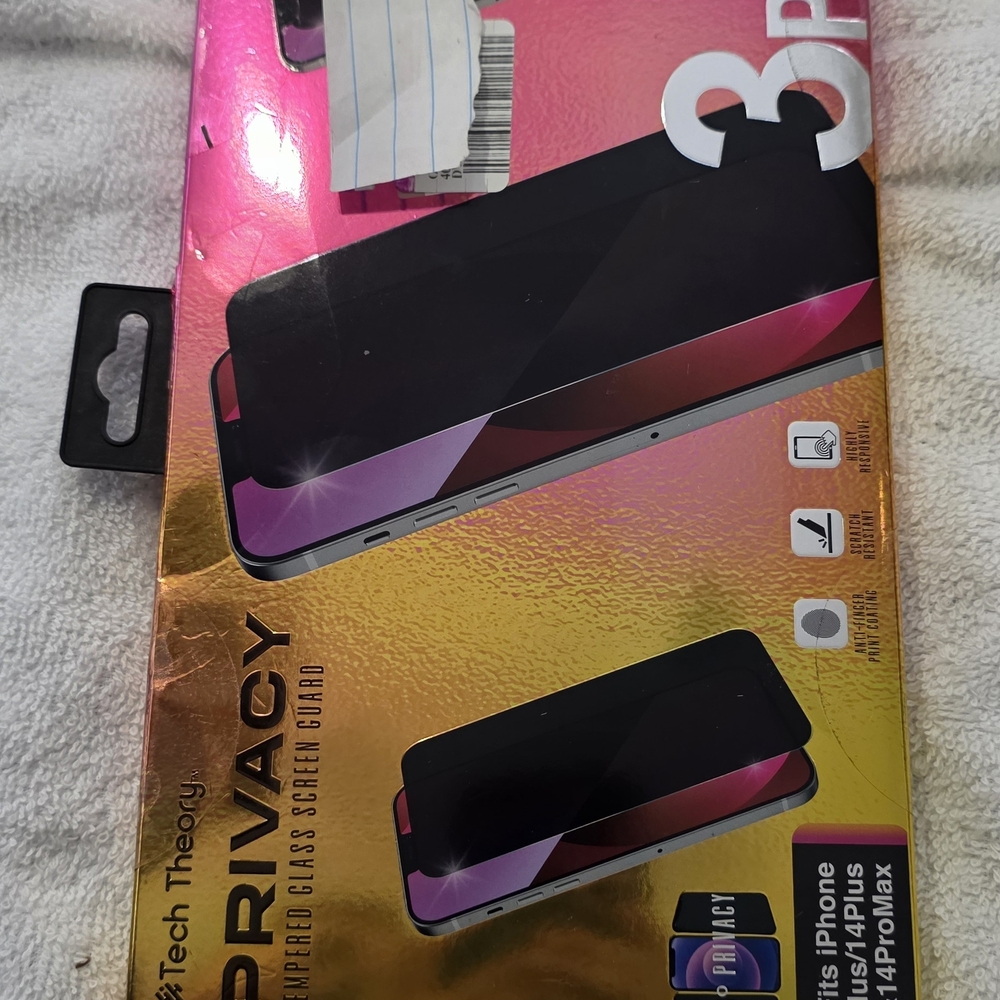 Theory Privacy Screen Protector for iPhone - Black and Gold